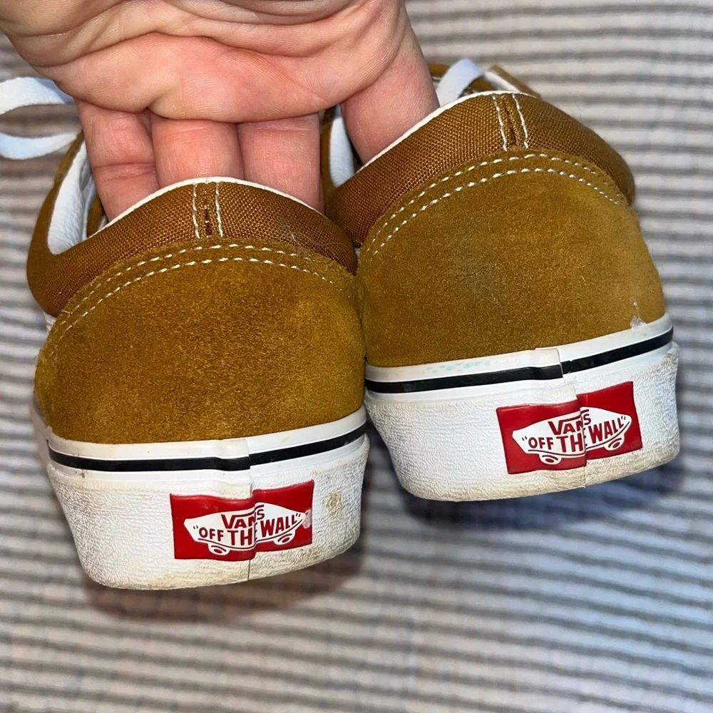 Vans Old Skool Gold Suede Sneakers Unisex Sz 8.5